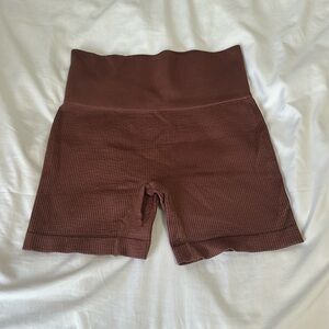 Brown Biker Shorts